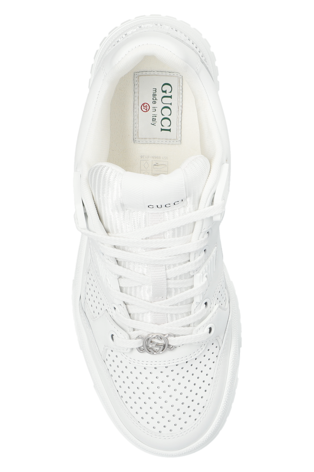 Gucci hot sale white runners